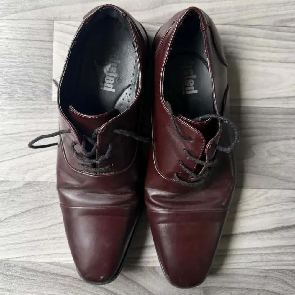 Unlisted Stun-Ner Burgundy Oxford Dress Shoes 9.5